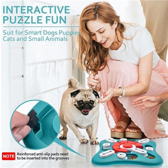 Dog Puzzle Toys, Treat Dispensing Dog Enrichment Toys for IQ Training and Brain - Picture 13 of 14